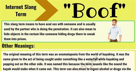 urban dictionary boofing|what does boof mean slang.